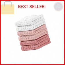 Cuddle Campus Baby Washcloths 6 Packs, Muslin Washcloths Baby,Cotton Burp Cloths
