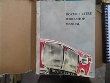 ROVER P5 3 LITRE WORKSHOP MANUAL