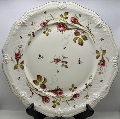 Vintage Royal Coburg China Winterling Rose Brier Chop Plate West Germany US Zone