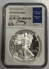 2017-W Proof American Silver Eagle NGC PF70 Ultra Cameo Moy Signature Label