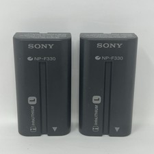 Sony NP-F330 InfoLITHIUM L Gray Battery Pack 7.2V 5.0Wh Lot Of 2 Made Japan OEM