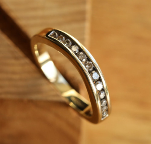 Half Eternity Diamond Ring Wavy