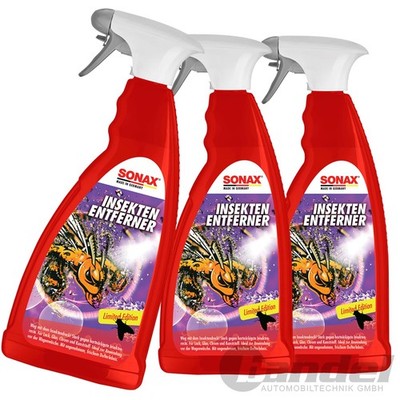 3x 1L  SONAX INSEKTENENTFERNER SONDEREDITION PFLEGEMITTEL REINIGER