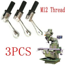 3PCS For Bridgeport Parts Head Milling Machine Table Lock Bolt Handle M12 Thread