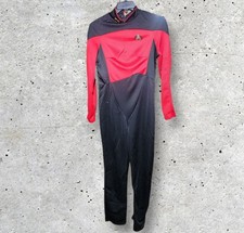 Star Trek Captain Kirk Cosplay Halloween Costume Jumpsuit Mens Small Next Gen.