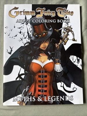 GRIMM FAIRY TALES ADULT COLORING BOOK MYTHS & LEGENDS By Zenescope *BRAND NEW*