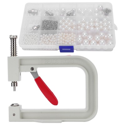 Pearl Setting Machine Kit DIY Handmade Beads Rivet Button Craft Dekoration AK