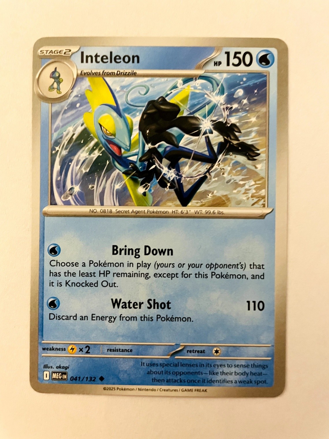 Inteleon Uncommon ME01: Mega Evolution 041/132 Normal NM