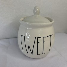 Rae Dunn SWEET Sugar Lidded Jar Bowl By Magenta Microwave And Dishwasher Safe