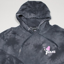 Vans Long Sleeve Hoodie Sweatshirt Mens M Tie Dye Pullover Graphic Skateboard