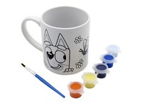 Bluey Tasse Zum Bemalen Set Mit 5 Farben Und Pinsel Keramik Malset Kinder Kreati