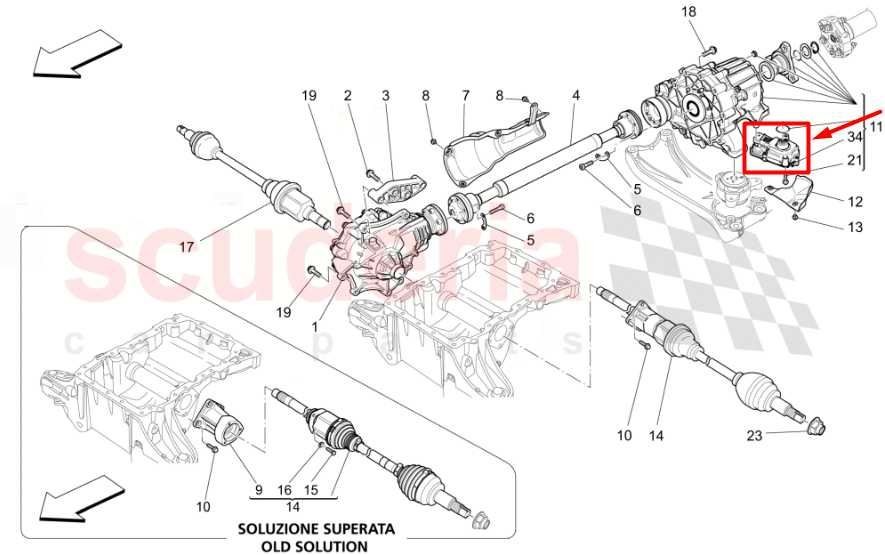 2014-2021 Maserati Ghibli S Q4 Transfer Case Gear Box Actuator Motor 670033135