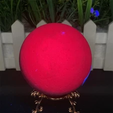 1.3LB 2.8" Ruby Sphere Ball Crystal Decor Healing  Energy Gift UV Reiki