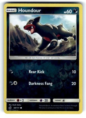 SM - Crimson Invasion #58/111 Houndour Reverse Holo