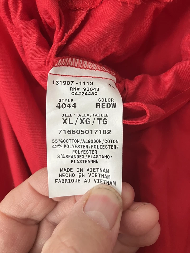 Cherokee Workwear Women's V-Neck Scrub & Pants Set - 2XL Bright Red - Image 3 of 4