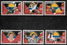 Antigua 1994 - World Cup Soccer - Set of 6 Stamps - Scott #1835-40 - MNH