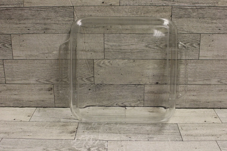 老式 Anchor Hocking 烤箱器皿玻璃方形砂锅烤盘 - 二手 — 第 3/4 张图片