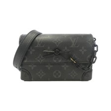 Authentic Louis Vuitton Monogram Eclipse Steamer Wearable Wallet M81783 Shou...