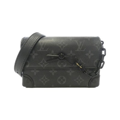 Authentic Louis Vuitton Monogram Eclipse Steamer Wearable Wallet M81783 Shou...