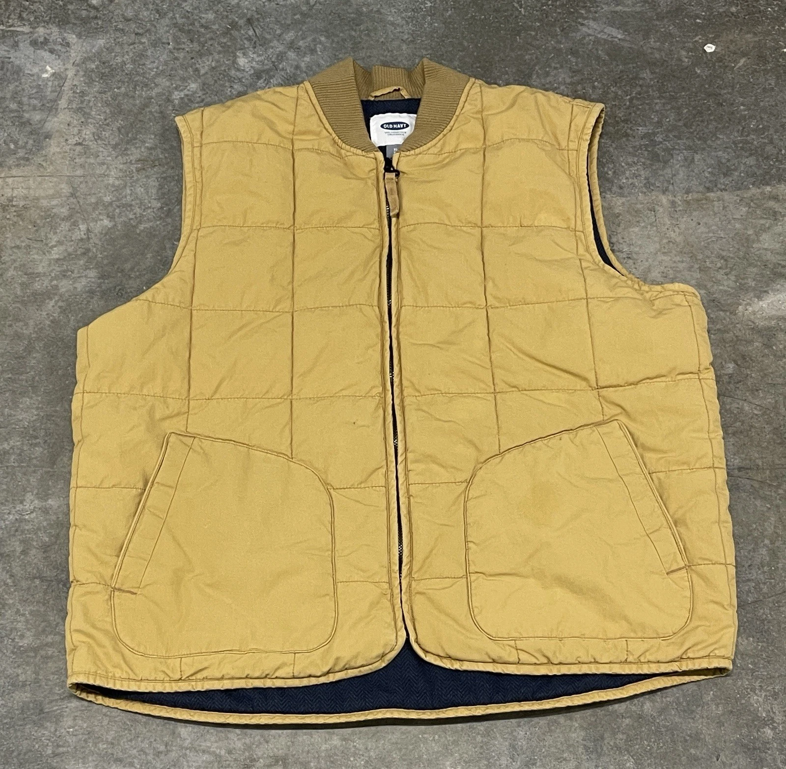 Old Navy Full Zip Layering Travel Puffer Vest Adult Size X-Large