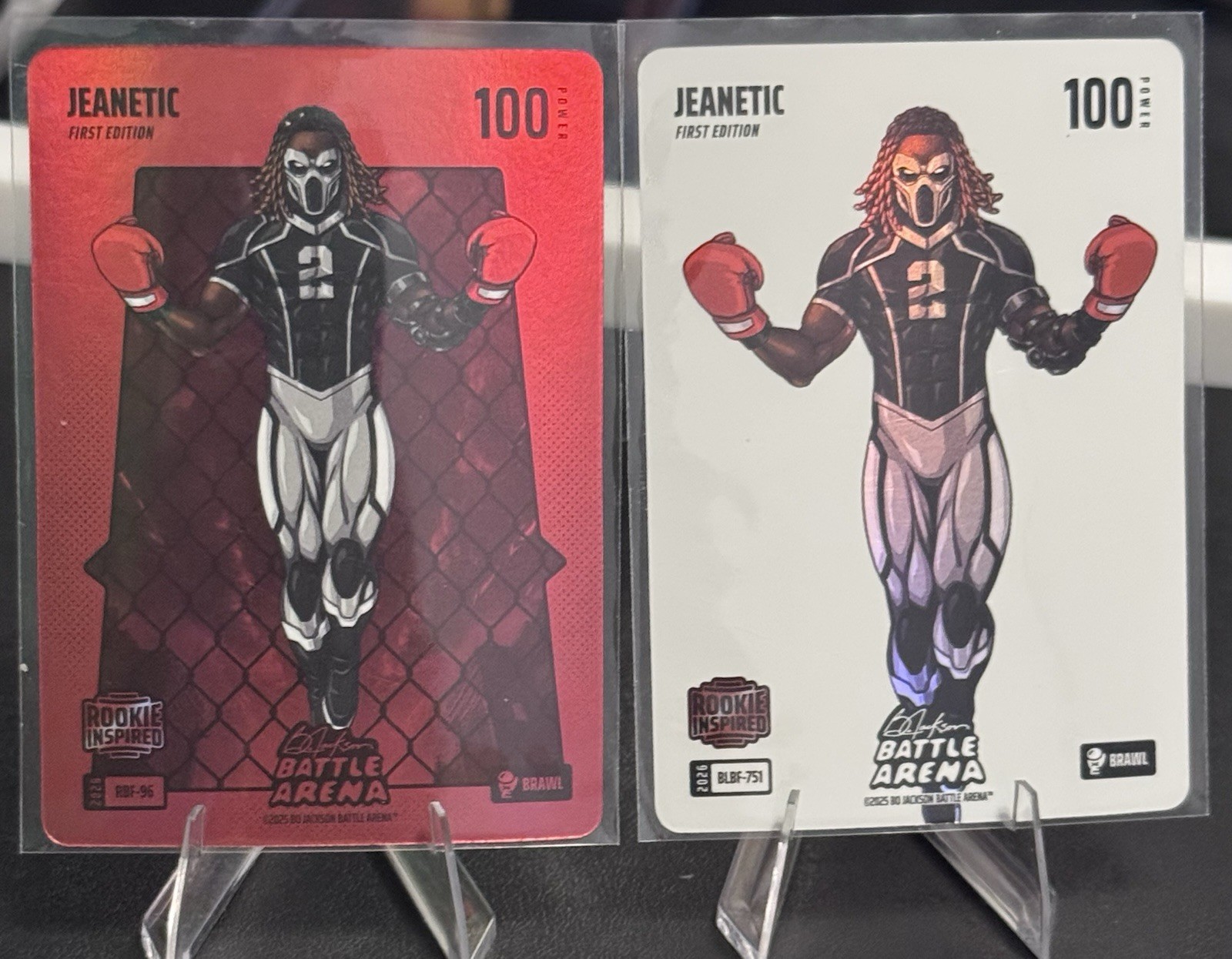Bo Jackson Battle Arena Jeanetic Ashton Jeanty Rookie Brawl Red BF And Blizzard