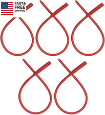 Red Latex Catheter 20FR with Flexible Rubber Tubing for Higher Colon Cleansing