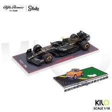 NZG 1:18 Alfa Romeo F1 Formula Alloy Car Model Zhou Guanyu 24 # Las Vegas