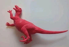 Ankyo Velociraptor Dinosaur Plastic 6x9 Toy Model Red Color
