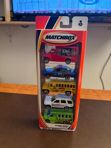 Matchbox School Spirit: 5-Pack Gift Set NIB Sealed Vintage Rare