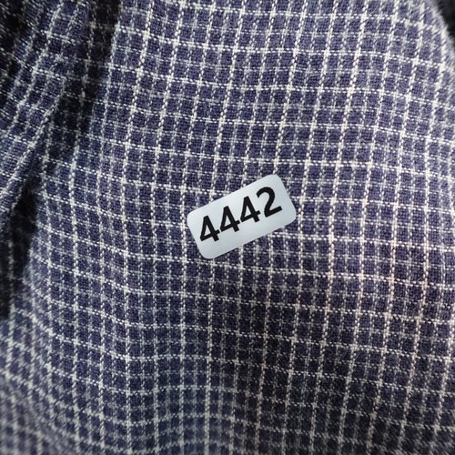 Vintage J Crew Shirt Men Blue Plaid 100% Linen Button Up 90s 14442 - Picture 8 of 8