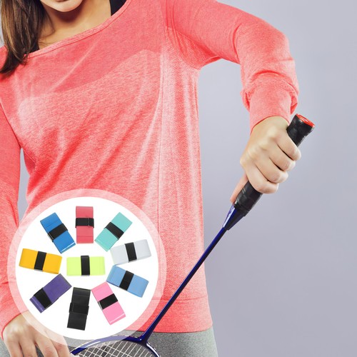 8 Pezzi Impugnatura Racchetta Badminton Ricambio Antiscivolo Tennis Overgrip - Foto 5 di 12