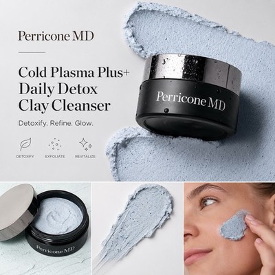 Perricone MD Cold Plasma Plus+ Daily Detox Clay Cleanser   Brand New In Box