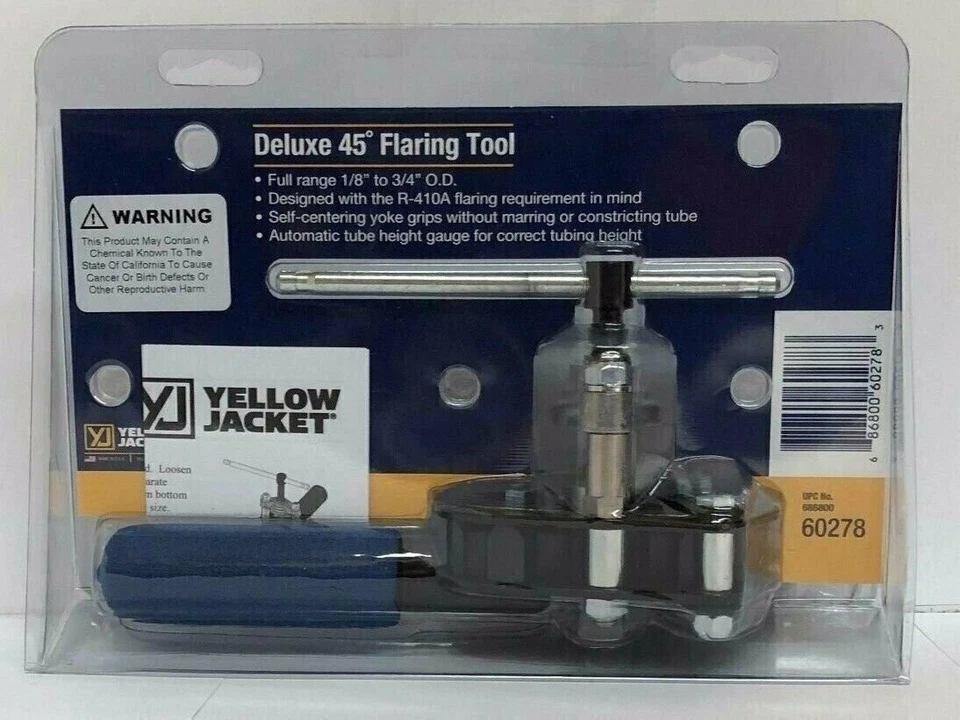 Yellow Jacket 60278 Deluxe Flaring Tool for 1/8" To 3/4" O.D. - Image 2 of 3