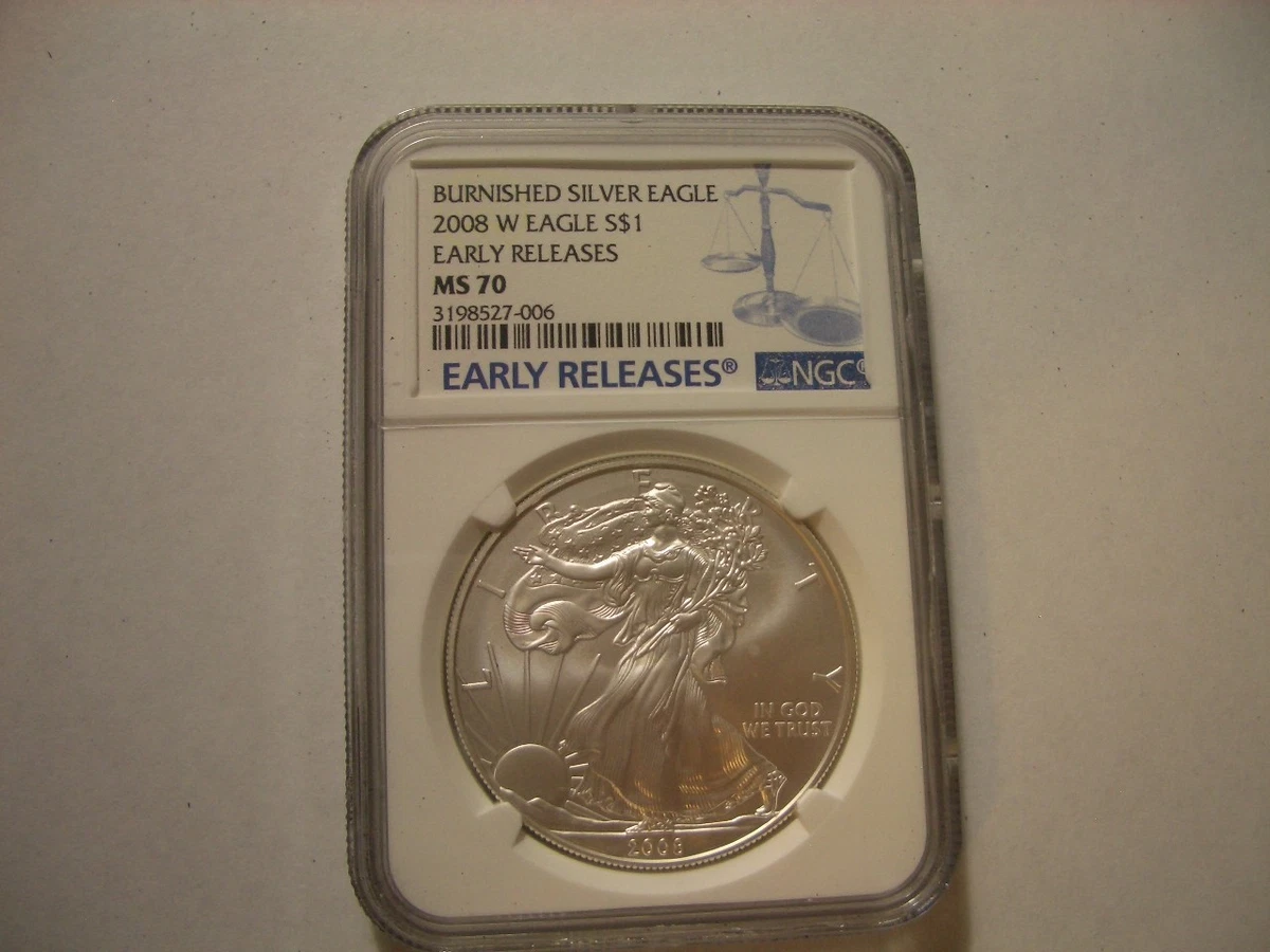 2008 American Eagle MS 70 Graded Silver Bullion Coins for sale | eBay