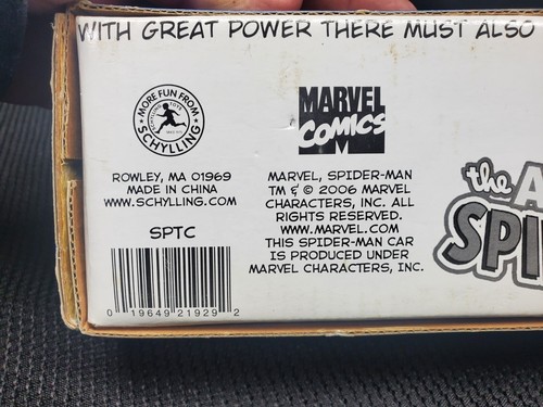NEW The Amazing Spider Man Schylling Classic Tin Friction Car - Picture 6 of 6