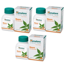 3x Pure Herbs Neem 60 Tablets for Acne & Skin disorders FREE SHIP