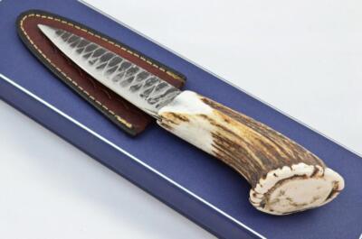Genuine Hand Forged Carbon Steel Stag Horn Antler Handle Sgian Dubh Sheffield