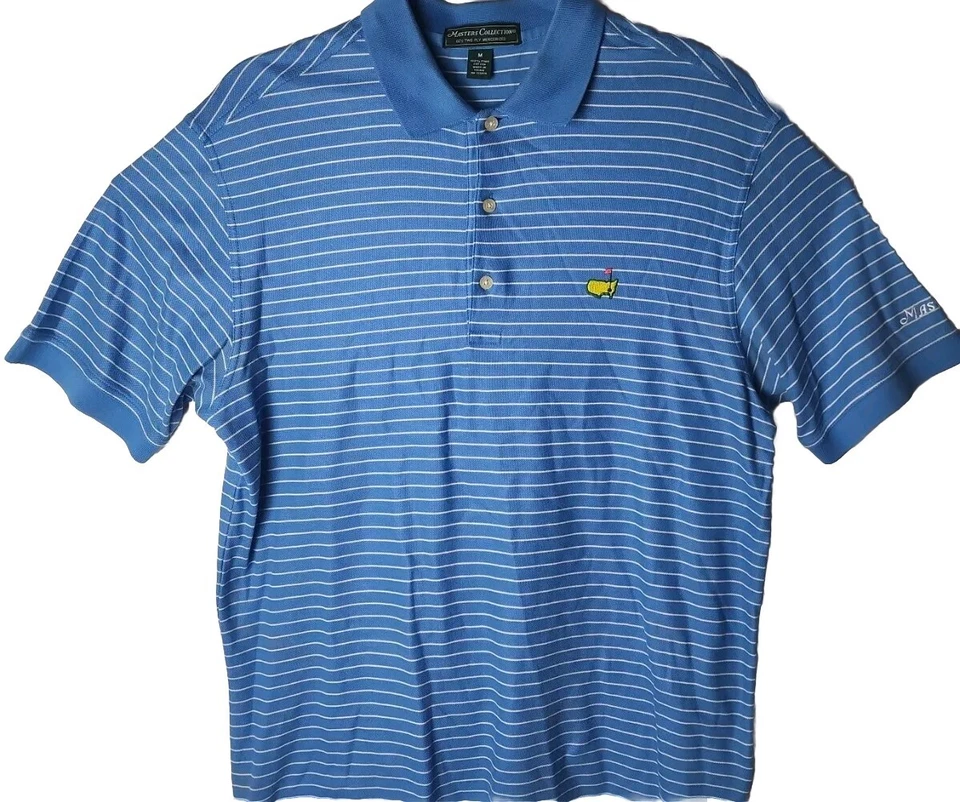 Camisa Polo Masters Collection Hombres M 60 s Dos Capas Mercerizada Tira Logo Foto 2 de 4