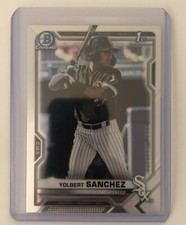 YOLBERT SANCHEZ 2021 BOWMAN #BCP-40 1st CHROME PROSPECT Chicago White Sox