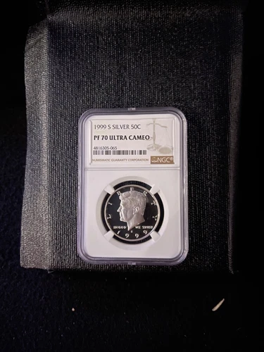 1999-S KENNEDY SILVER HALF DOLLAR NGC-PF70 ULTRA CAMEO