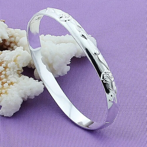 DOTEFFIL 925 Sterlingsilber Blume Rose Manschette Armreif Armband Frauen Schmuck Geschenk - Bild 6 von 6