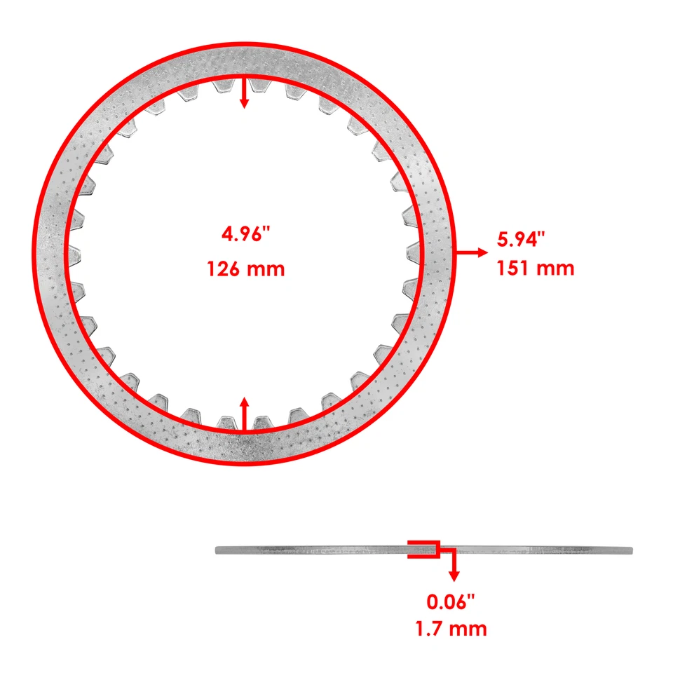Kit de placas de acero de fricción de embrague para Honda ST1300 A ST1300PA Police ABS 2003-18 Foto 4 de 4