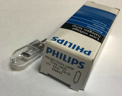 PHILIPS PROJECTION Halogen Stiftsockel Lampe TYPE 14623 17V 95W MADE IN GERMANY!