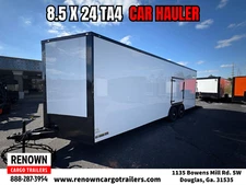 NEW 8.5x24TA4 Cargo Trailer Car Hauler – 7'6" Interior, 6K Axles, Mag Wheels