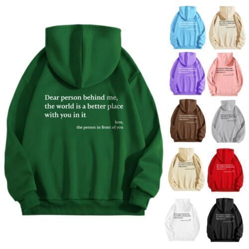 You Are Enough Hoodie Sweatshirt,Dear Person Behind Me Sweatshirt Hoodie AU - Picture 1 of 19