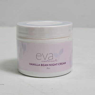 Eva Naturals Vanilla Bean Night Repair Fave Cream Green Tea Vitamin E, B1 2oz