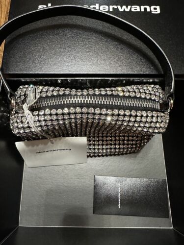 Alexander Wang Medium Wangloc Handbag Rhinestone-embellished Clutch Bag Women - Picture 4 of 6