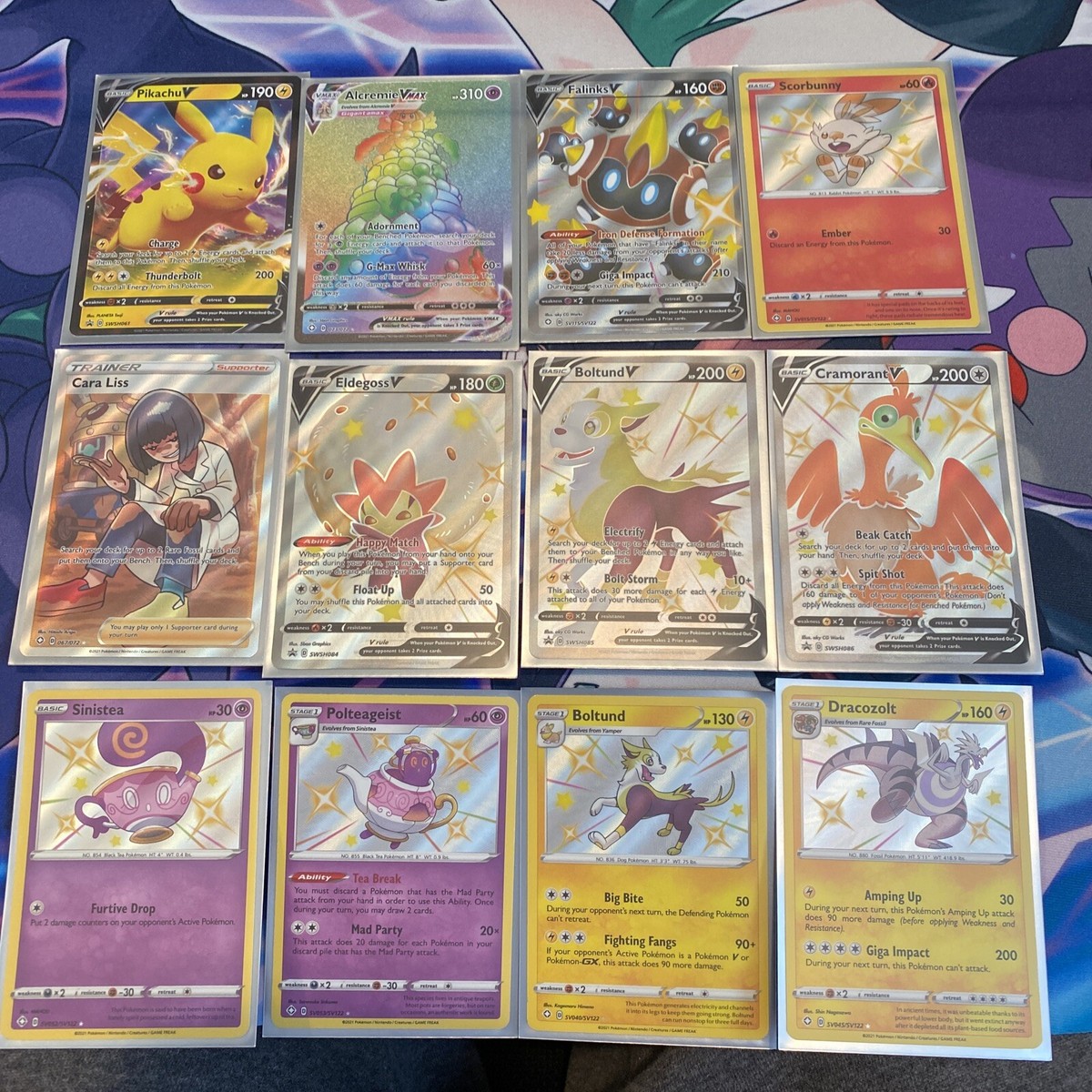 Pokemon TCG Shining Fates Full Art/ Baby Shiny/ Vmax/ Trainer Card Lot MINT (12) Pokemon TCG Shining Fates Full Art/ Baby Shiny/ Vmax/ Trainer Card Lot MINT (12)