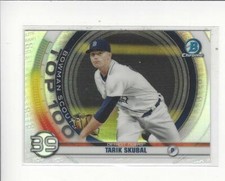2020 Bowman Chrome Baseball Bowman Scouts Top 100 Insert Singles - You Choose