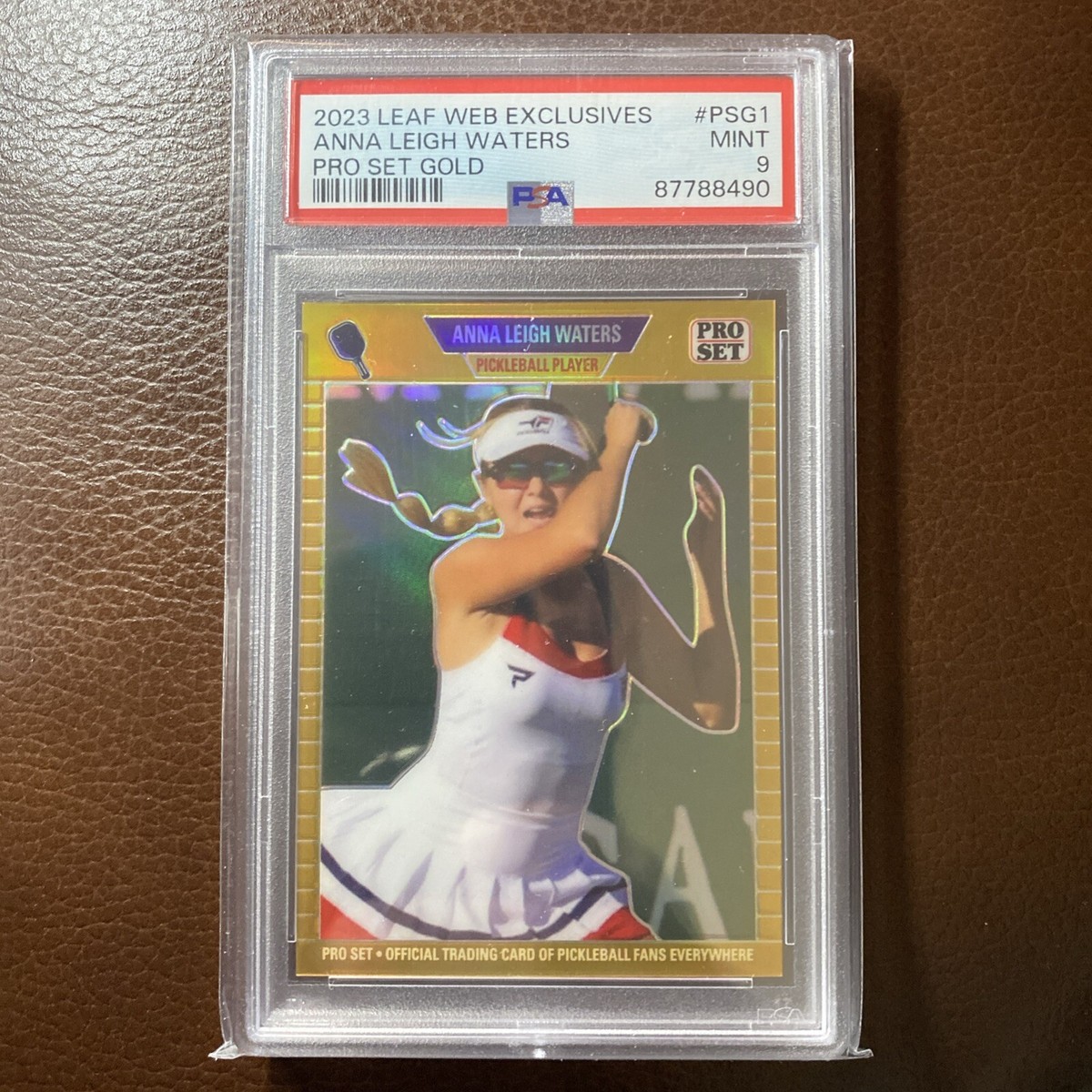 Anna Leigh Waters 2023 Leaf Web Exclusives Pro Set Gold Rookie RC